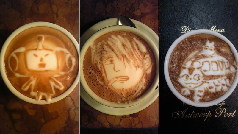 Illustration for article titled This Guy's Geeky Latte Art Will Blow Your Mind
